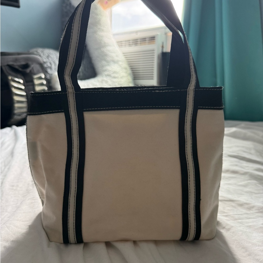 Stylish Black and Cream Tote Bag
